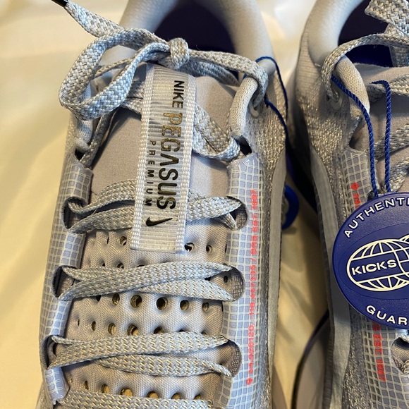 Nike Pegasus Premium Men’s Gray and Purple Sneakers - Picture 3 of 15